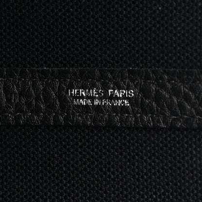 Hermes Toile Militaire Negonda Garden Party Tote 36 MM Black 6 of 11
