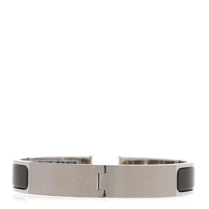 Hermes Matte Enamel Narrow Clic Clac HH Bracelet T5 Etain 3 of 5