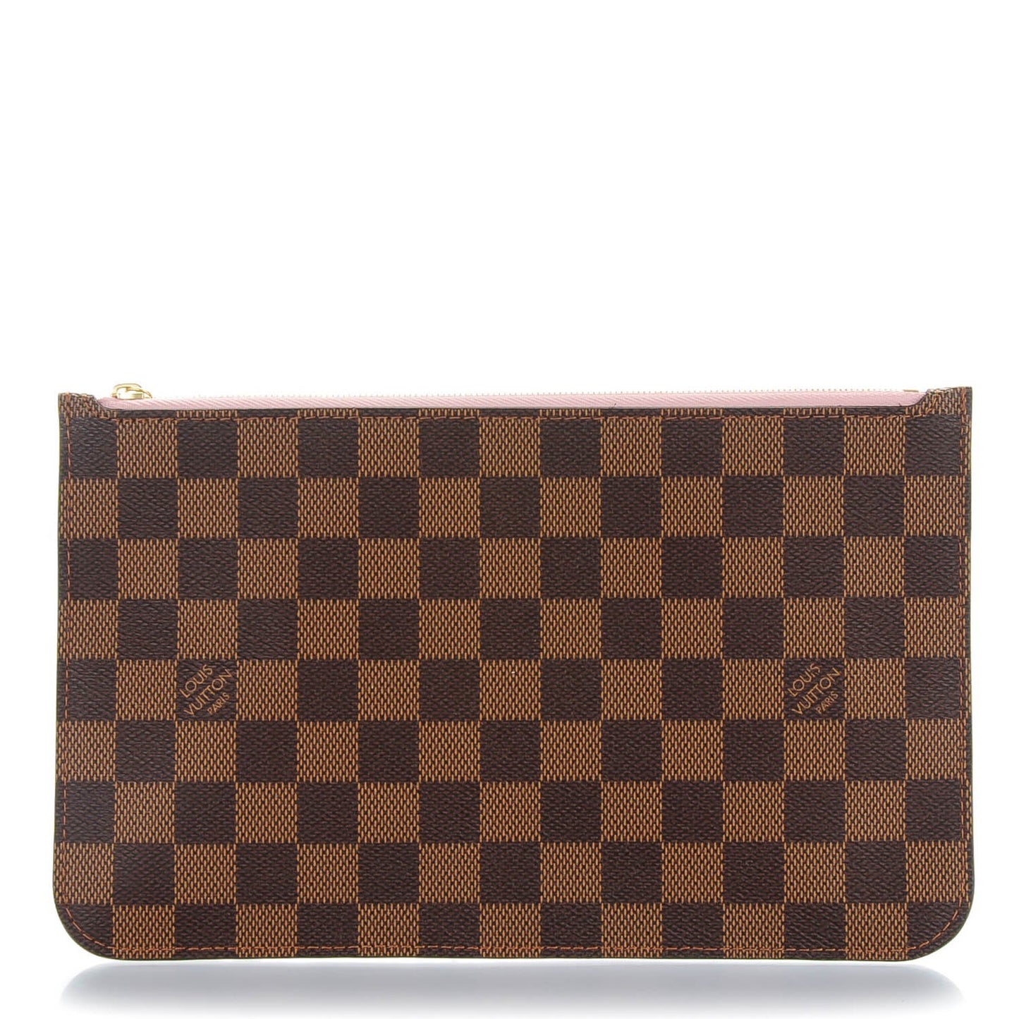 Damier Ebene Neverfull MM GM Pochette Rose Ballerine