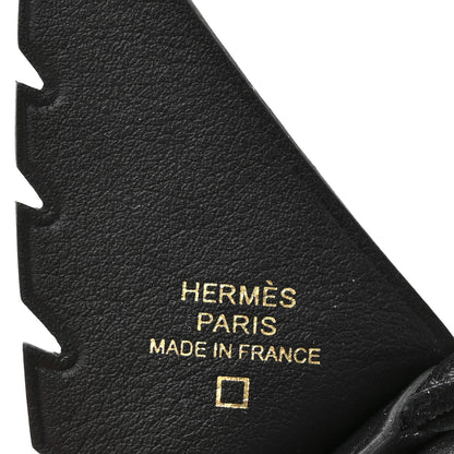 Hermes Swift Alligator Birdy Bag Charm Black 3 of 5