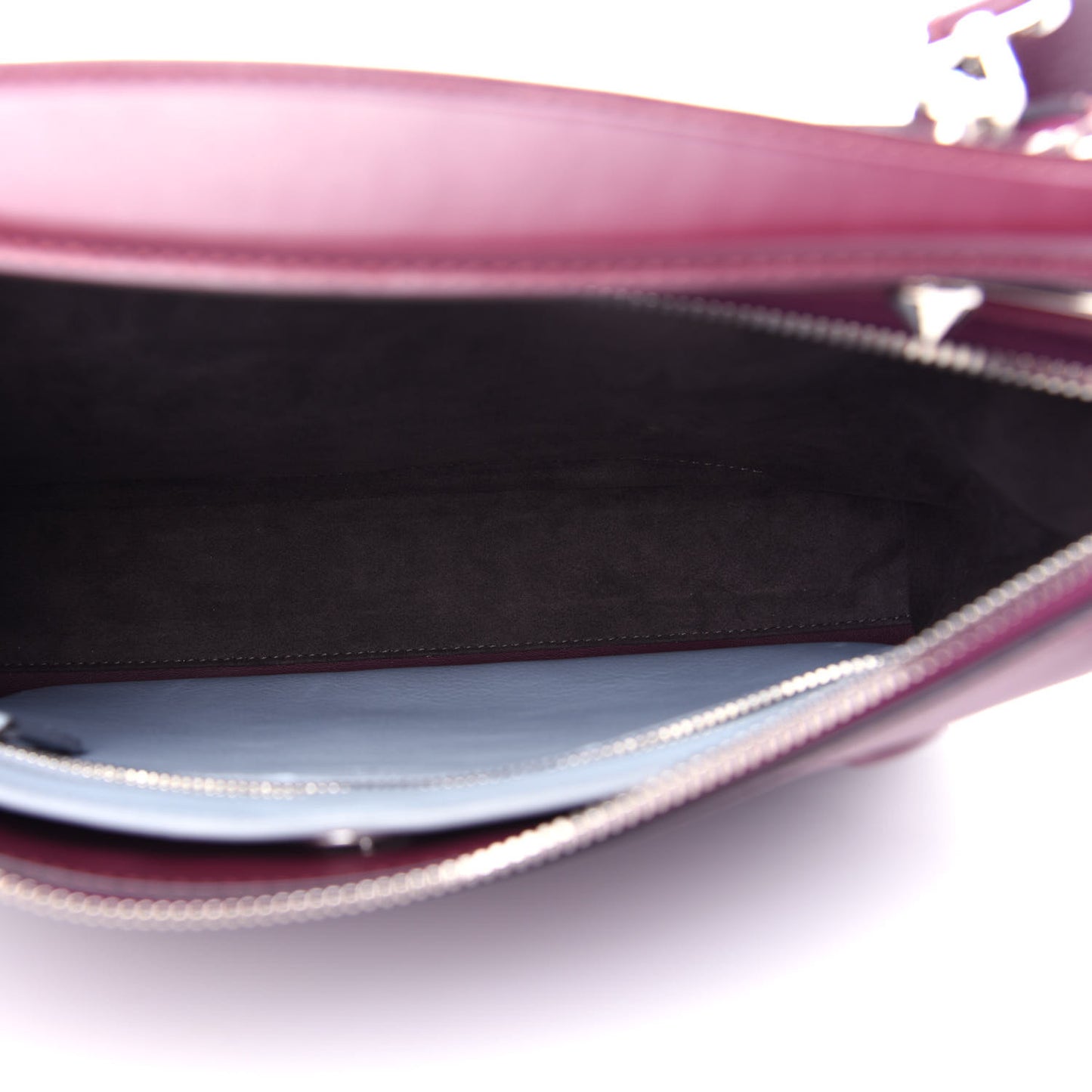Vitello Baltico Dolce Shiny Nappa Lace Up DotCom Satchel Bordeaux