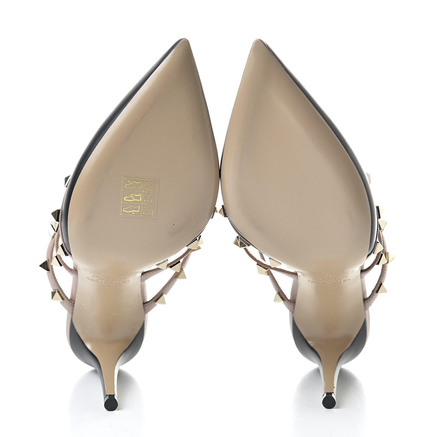 Valentino Garavani Calfskin Rockstud 90mm Cage Mules 37 Black Poudre 5 of 8