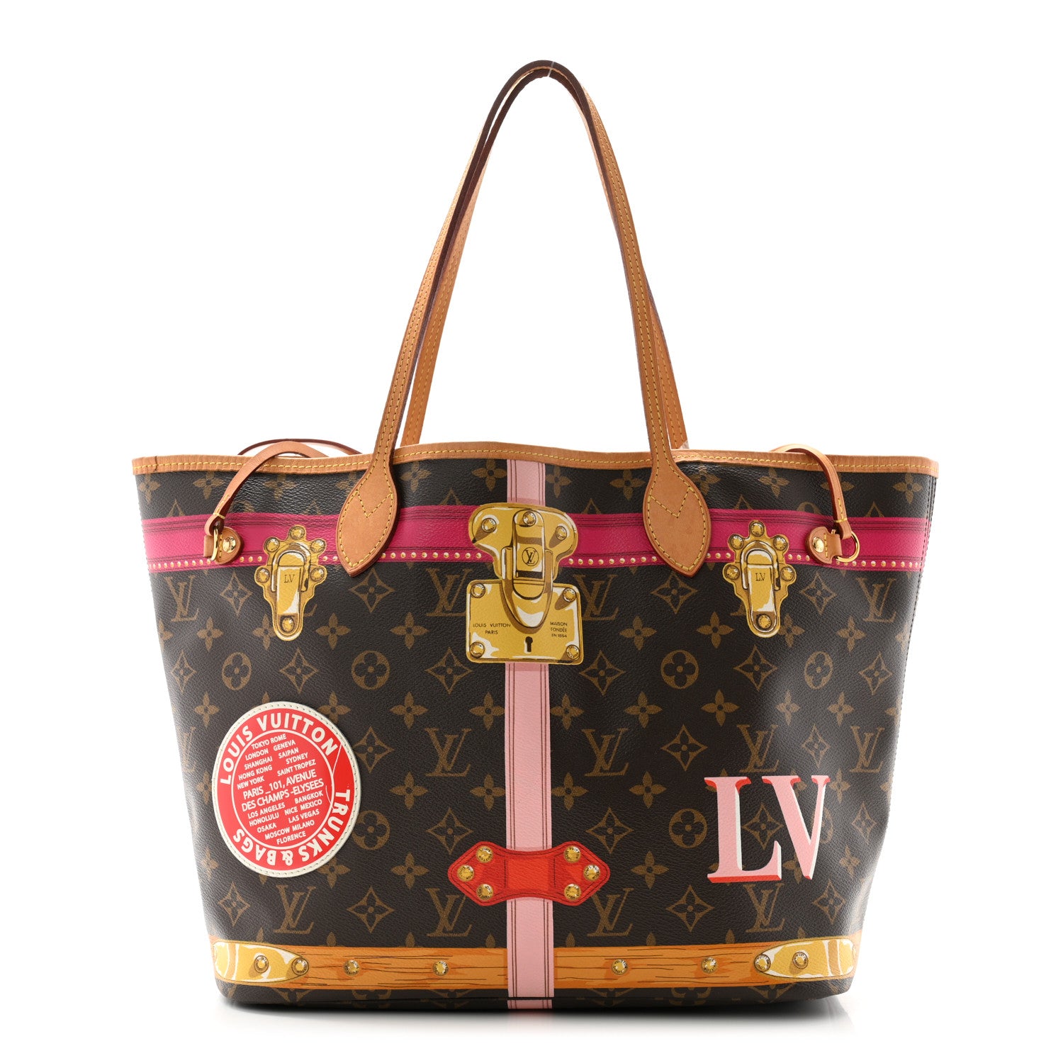 Louis Vuitton Monogram Summer Trunks Neo Neverfull MM 1 of 12