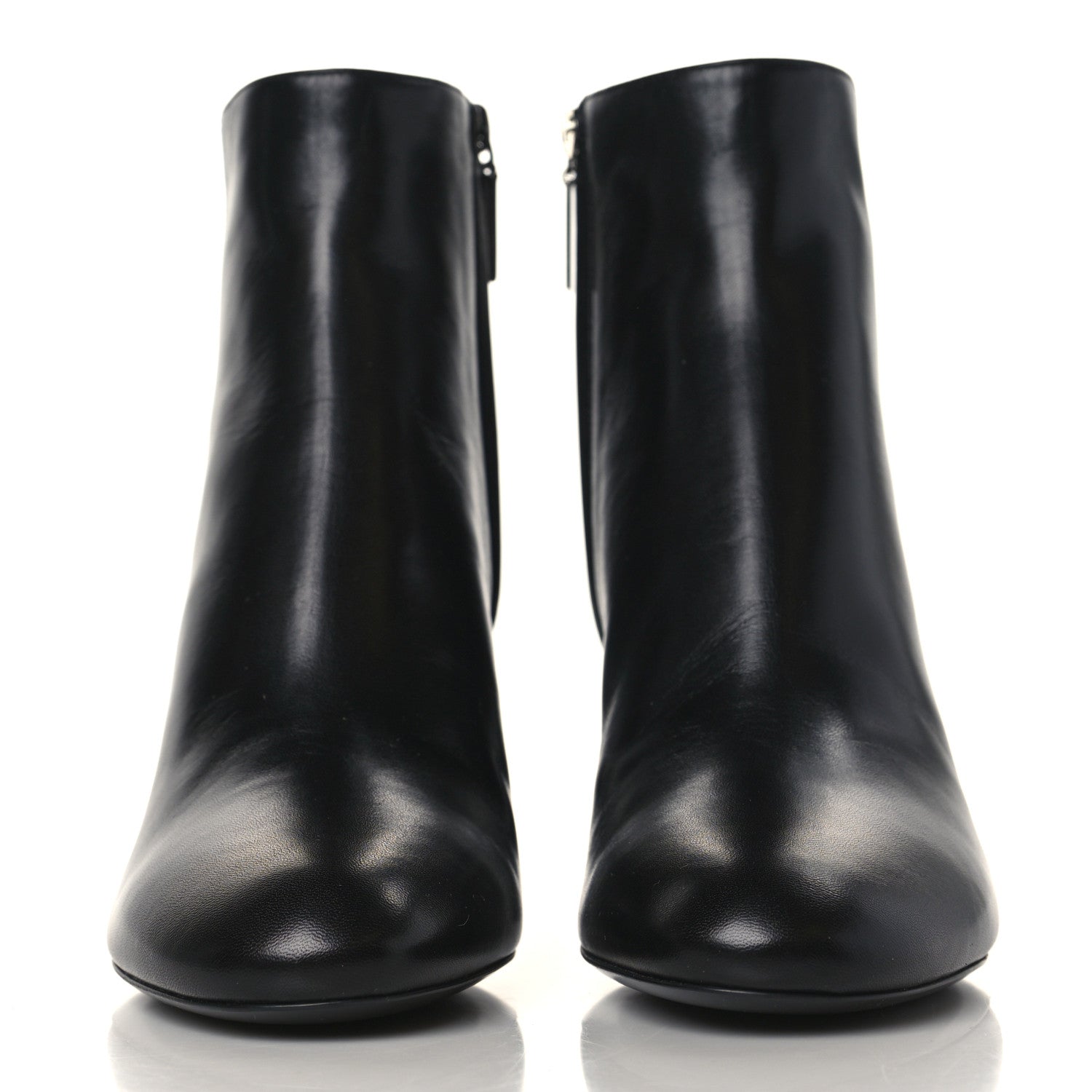 Saint Laurent Nappa Vendome Loulou Ankle Zip Boots 39.5 Black 2 of 9
