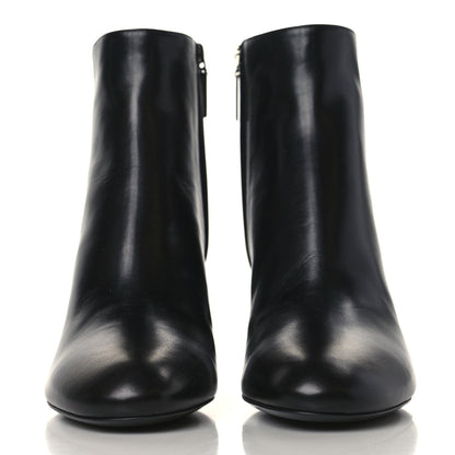 Saint Laurent Nappa Vendome Loulou Ankle Zip Boots 39.5 Black 2 of 9