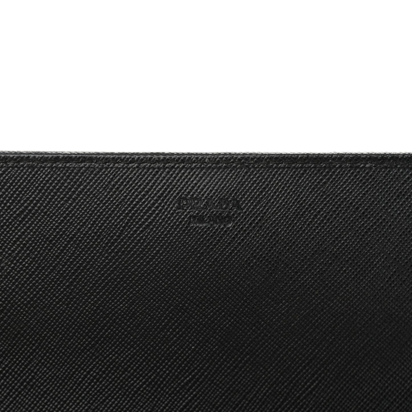 Saffiano Metal Oro Chain Wallet Black