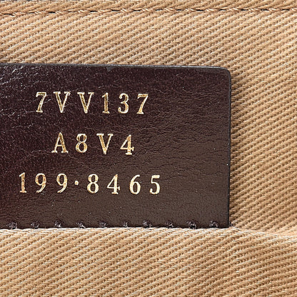 Fendi Glazed Fabric FF 1974 Karligraphy Small Travel Bag Mogano Panna 7 of 10