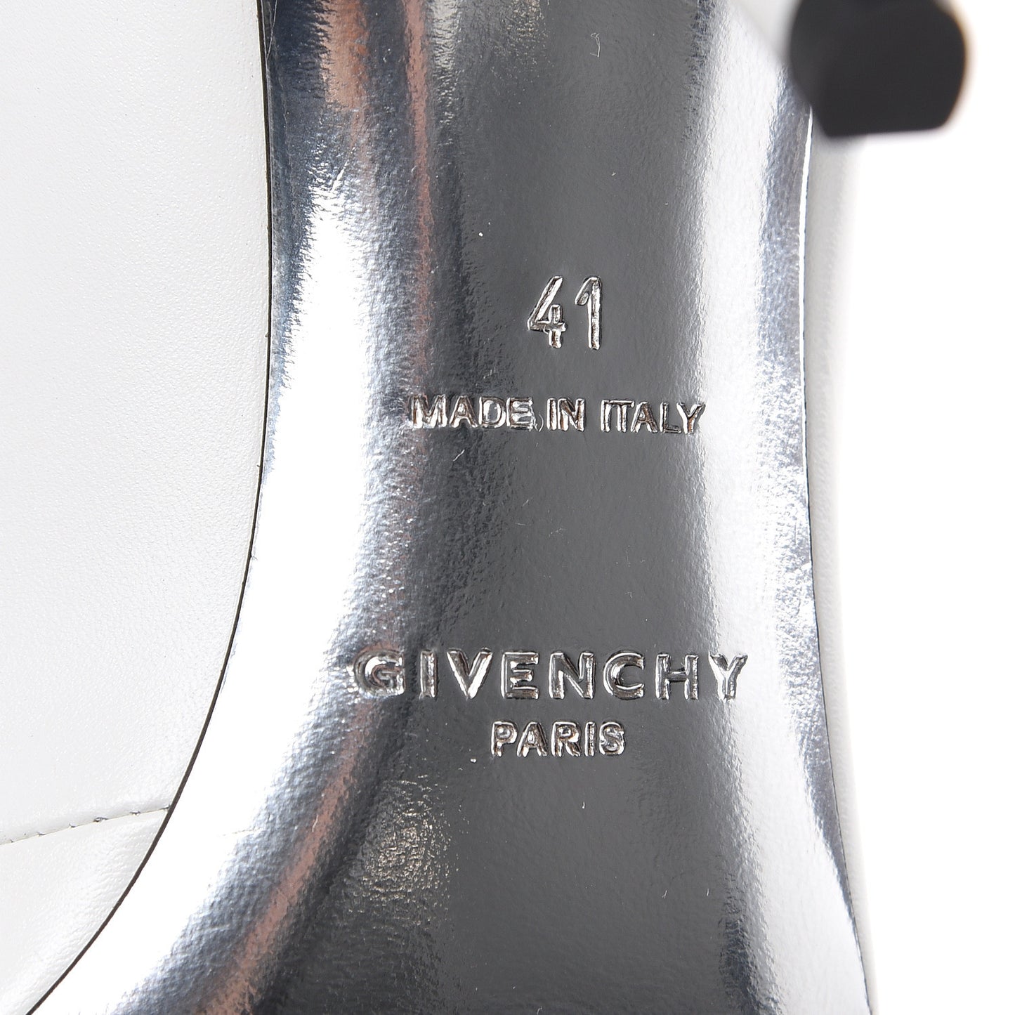 Calfskin Asymmetric Show 80 Zip Bootie 41 White