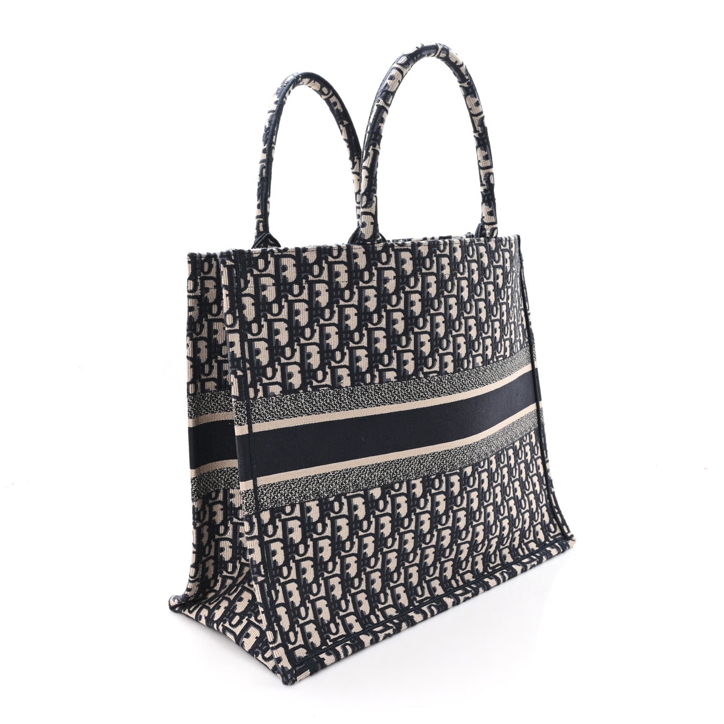 Oblique Large Book Tote Blue Multicolor