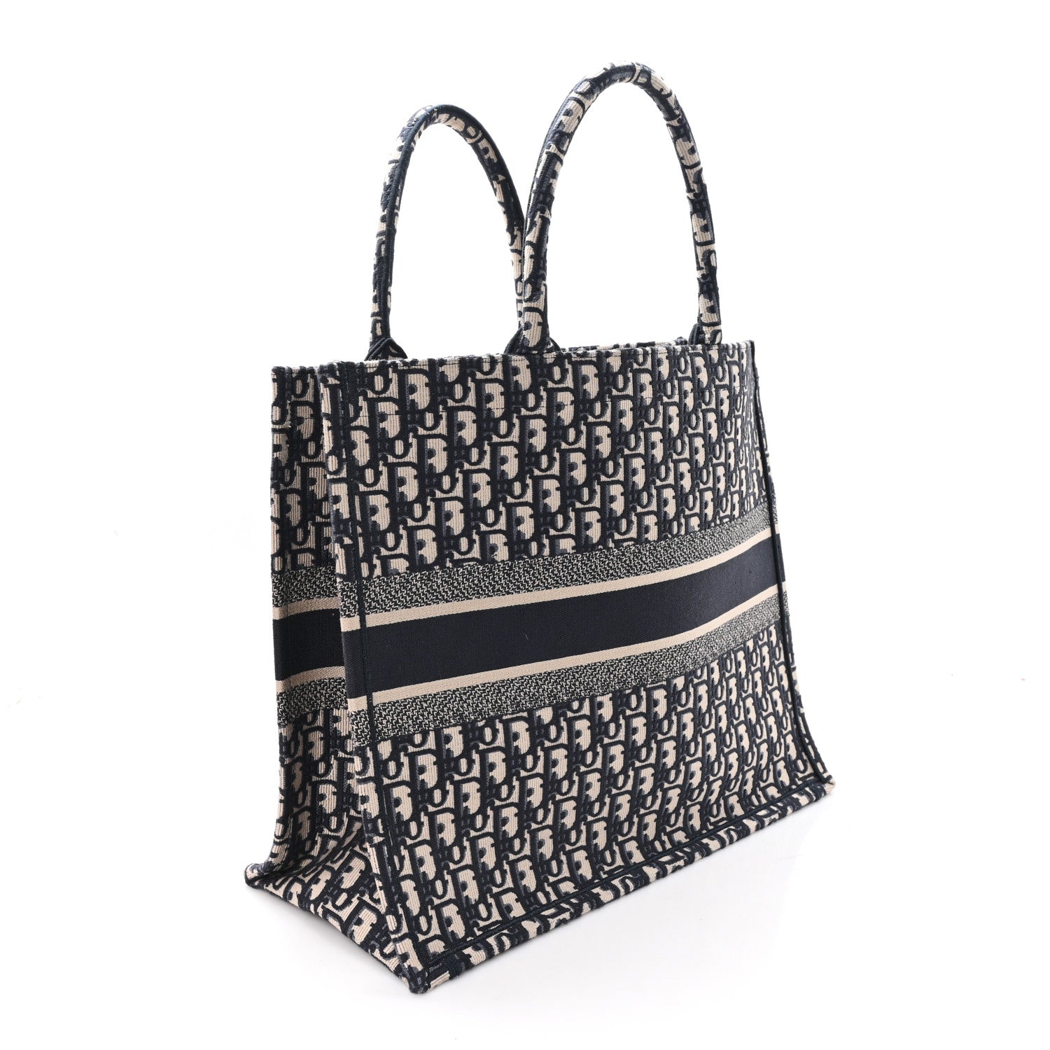 Christian Dior Oblique Large Book Tote Blue Multicolor 3 of 13