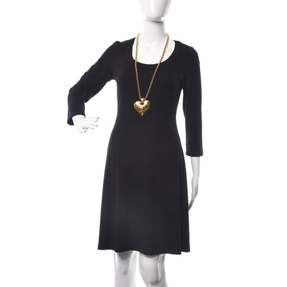 Chanel CC Heart Chain Pendant Necklace Gold 2 of 5
