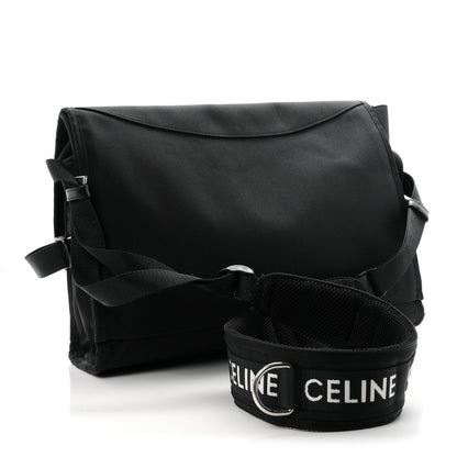 Celine Canvas Trekking Large Messenger Bag Black 3 of 10