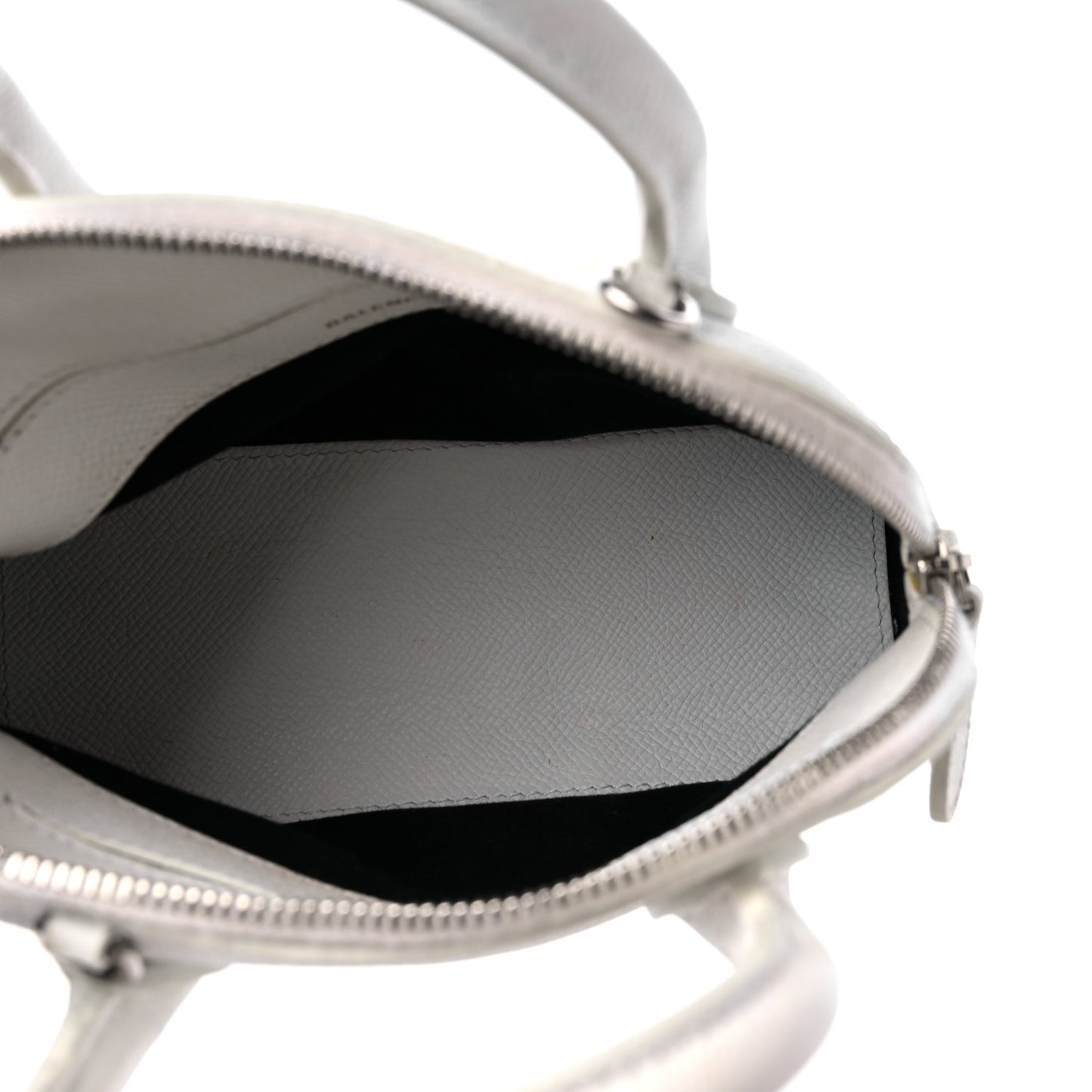 Grained Calfskin XXS Ville Top Handle White