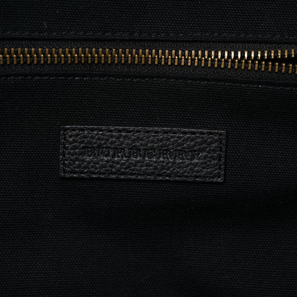 Burberry Mega Check Calfskin Abbeydale Simple Backpack Black Camel 6 of 11