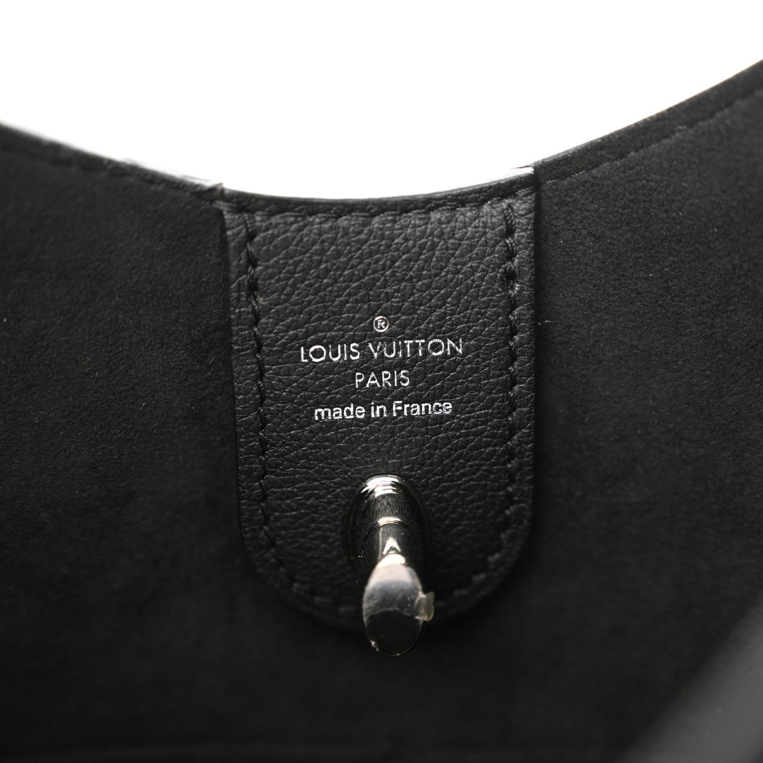 Louis Vuitton Calfskin Lockme Hobo Black 6 of 9