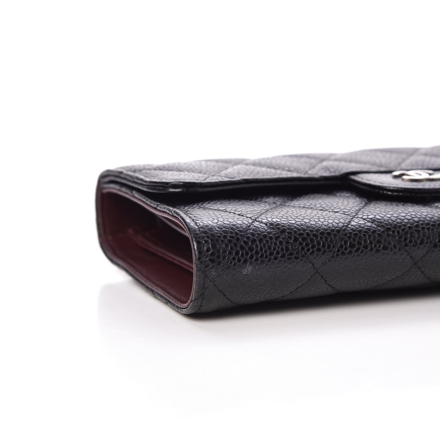 Chanel Caviar Quilted Long Flap Wallet Black 9 of 9