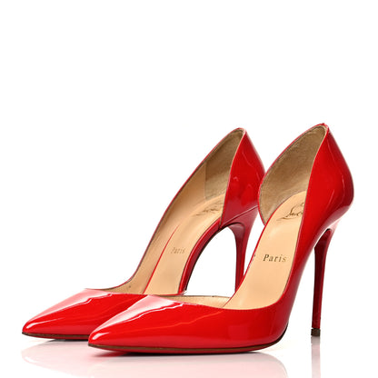 Christian Louboutin Patent Iriza 100 Pumps 38.5 Pavot 3 of 11