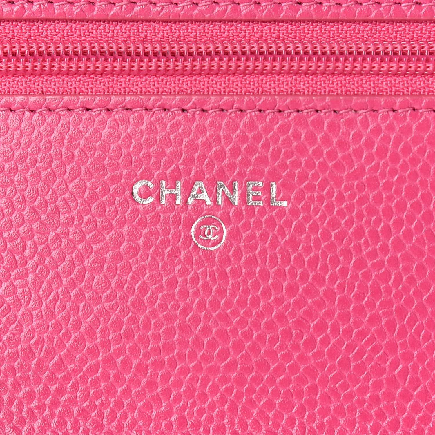 Chanel Caviar Quilted Wallet on Chain WOC Pink 6 of 13