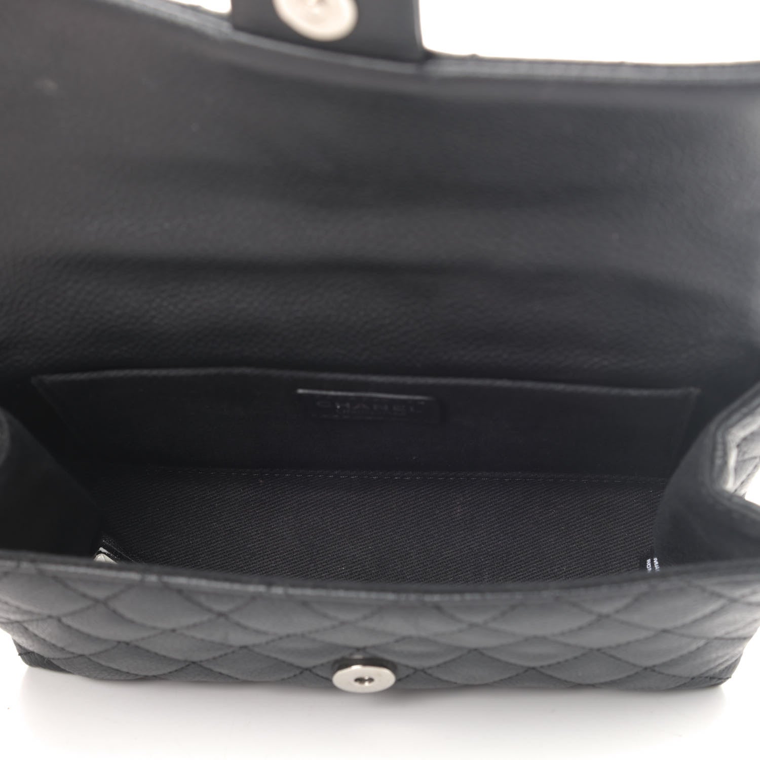 Chanel Grained Calfskin Quilted 2.55 Reissue Flap Belt Bag Clutch Black 4 of 5