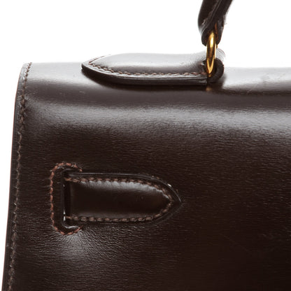 Hermes Box Kelly Sellier 32 Chocolate 9 of 30