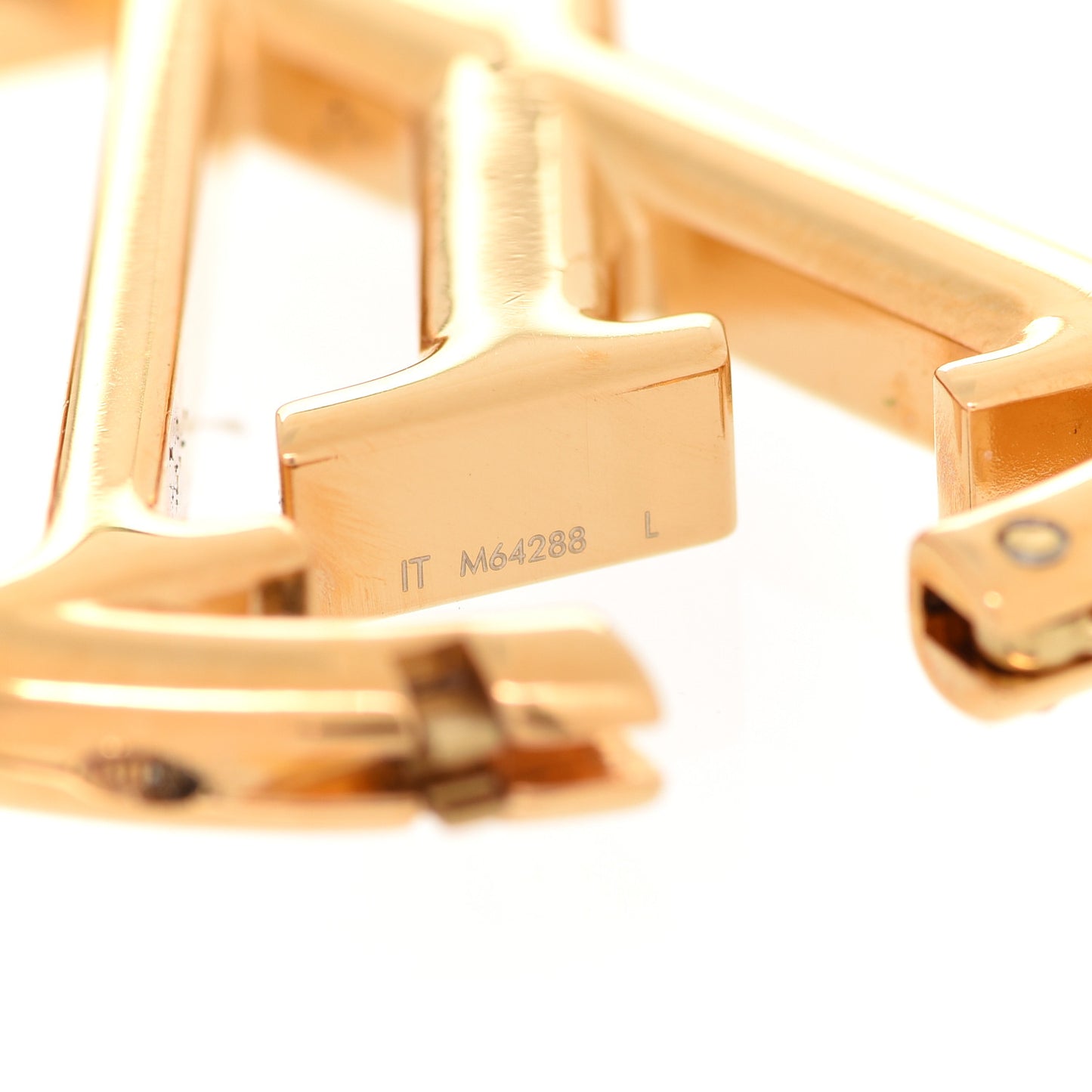 Metal Louise Hoop Earrings Gold