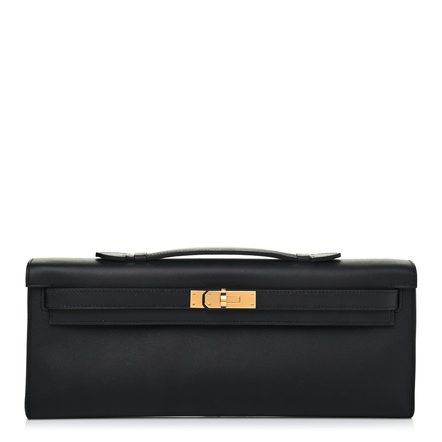 Hermes Swift Kelly Cut Clutch Pochette Black 1 of 4