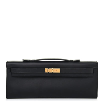 Hermes Swift Kelly Cut Clutch Pochette Black 1 of 4