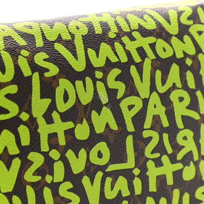 Louis Vuitton Monogram Graffiti Speedy 30 Green 9 of 10