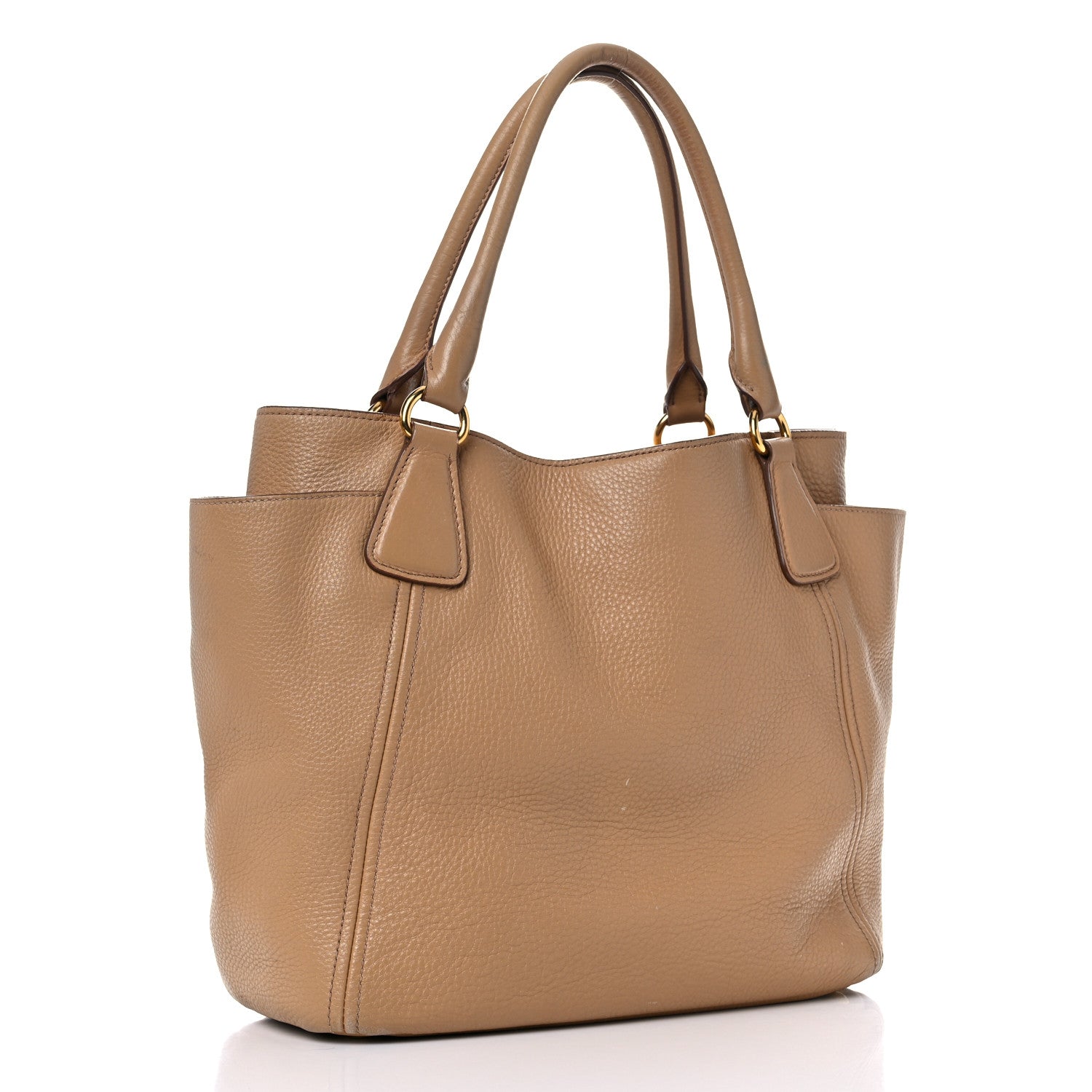 Prada Vitello Daino Tote Caramel 3 of 19