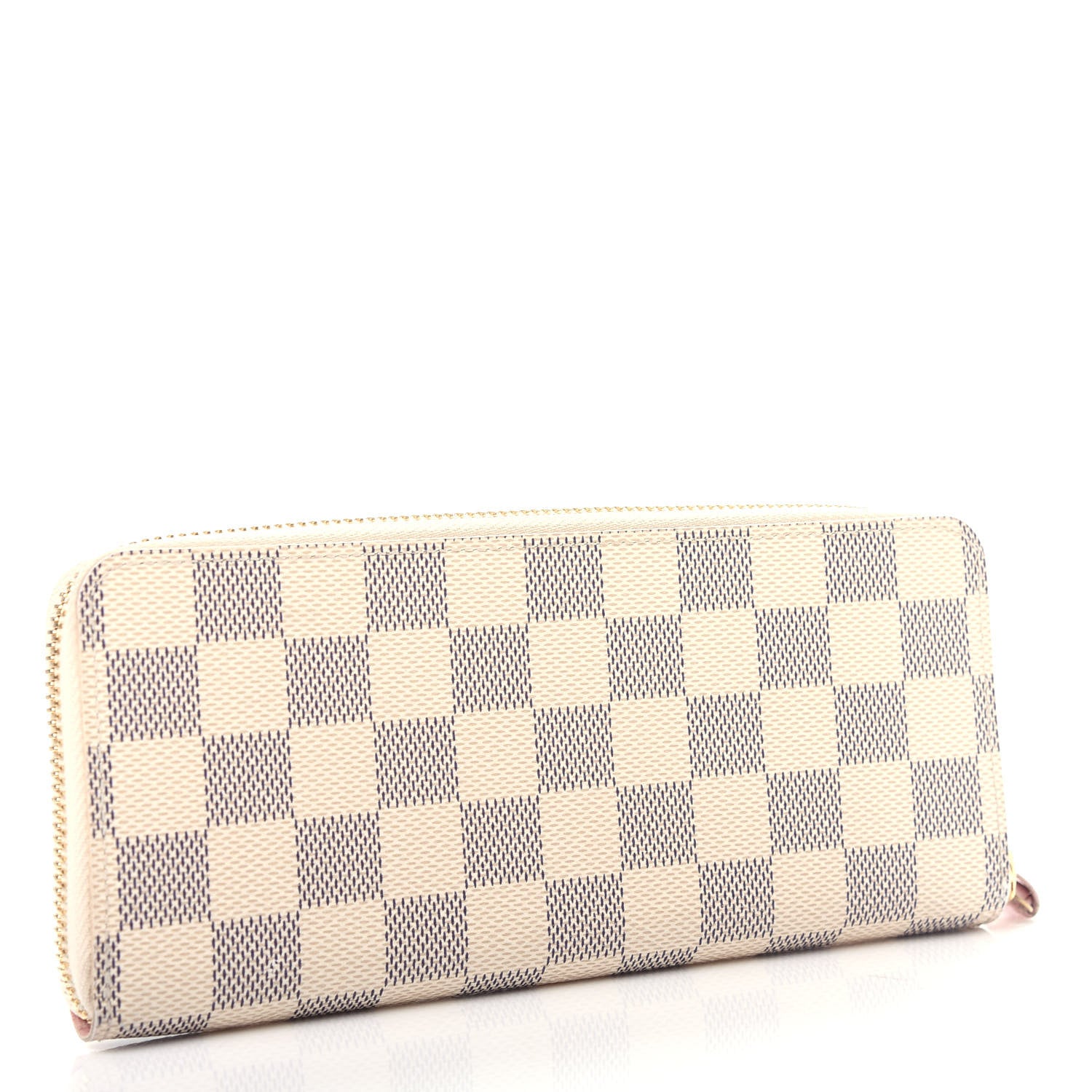 Louis Vuitton Damier Azur Clemence Wallet Rose Ballerine 3 of 7