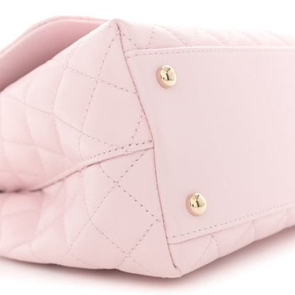 Chanel Caviar Quilted Small Coco Handle Flap Light Pink 9 of 12
