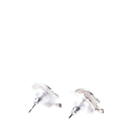 Chanel Crystal CC Earrings Silver 3 of 5