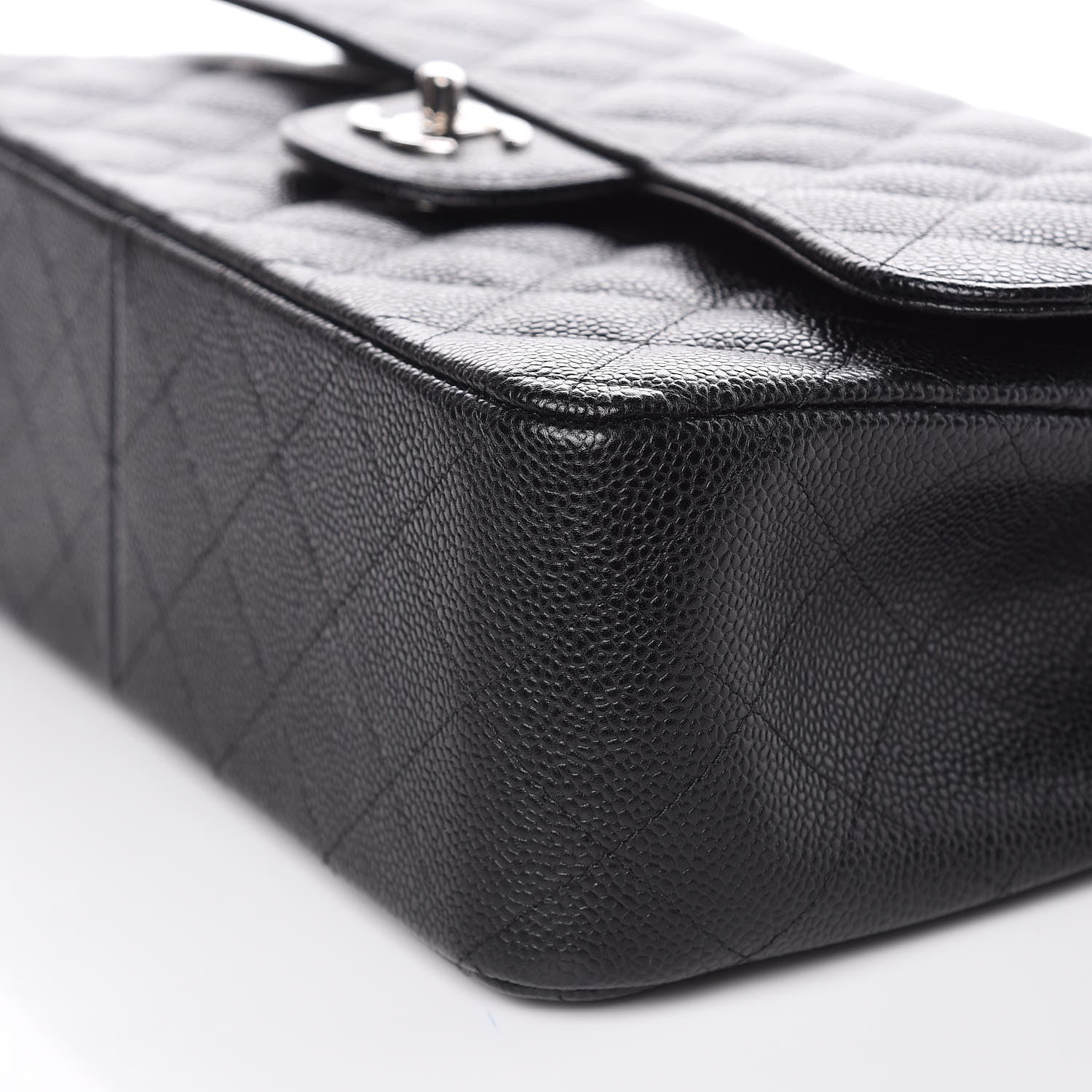 Chanel Caviar Quilted Jumbo Double Flap Black 10 of 11