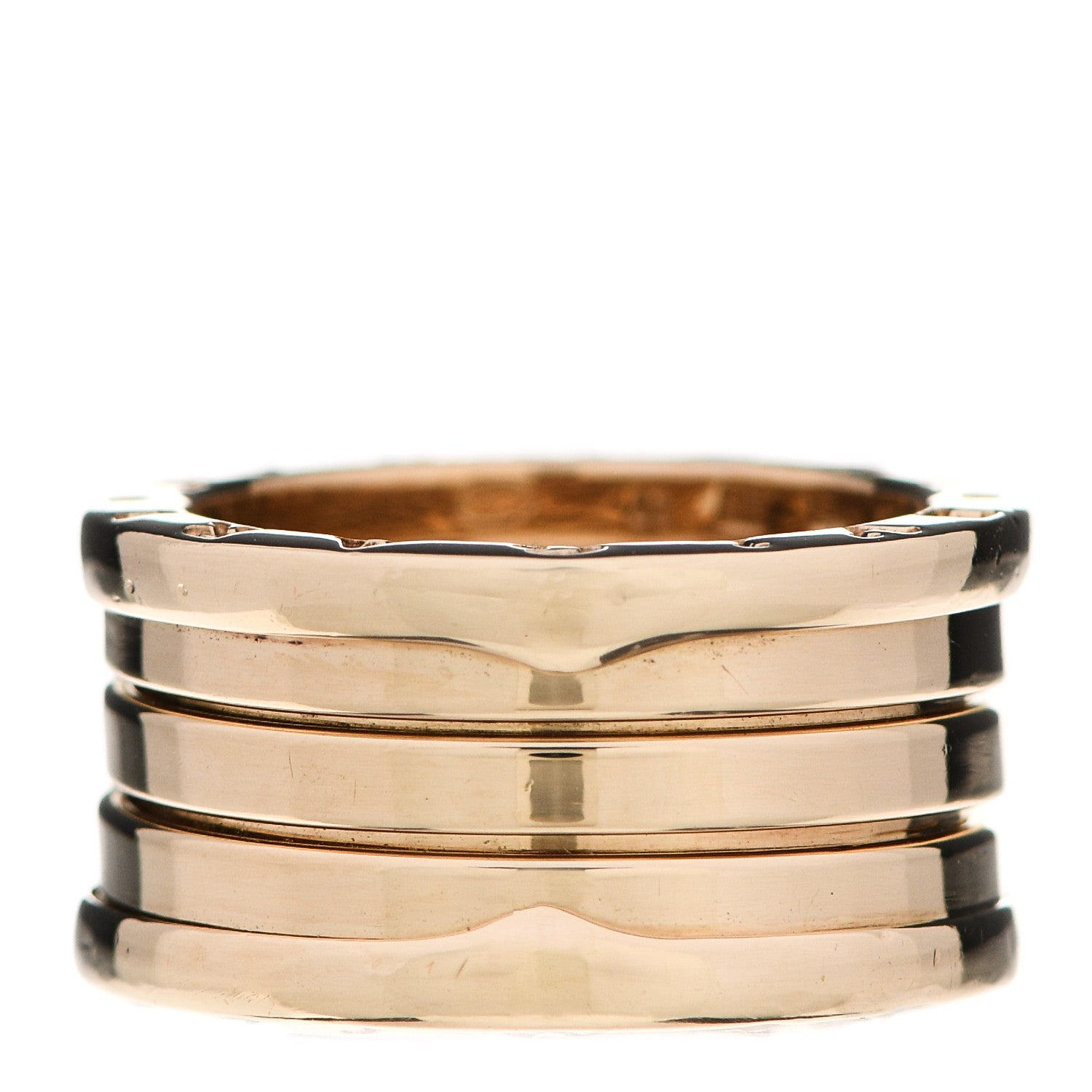 Bulgari 18K Yellow Gold B.Zero1 Four-Band Ring 50 5.25 1 of 5