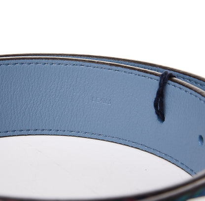 Louis Vuitton Epi Tropical Printed Essential V 35MM Belt 80 32 Blue Rose 6 of 8