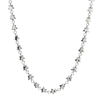 Tiffany Sterling Silver Star Link Necklace 1 of 5