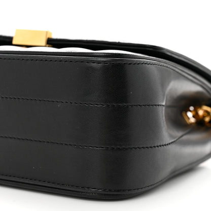 Saint Laurent Lambskin Matelasse Monogram Medium Vicky Chain Bag Black 10 of 11