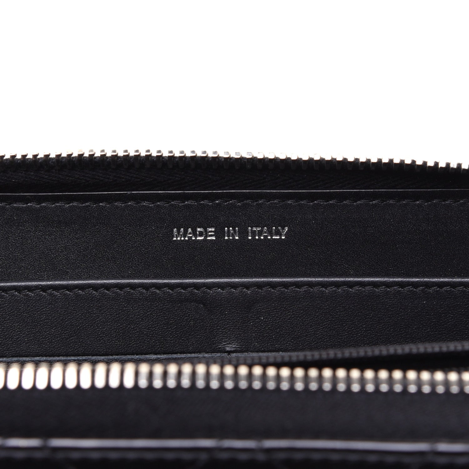 Chanel Patent Quilted Brilliant Zip Around Wallet Black 9 of 14