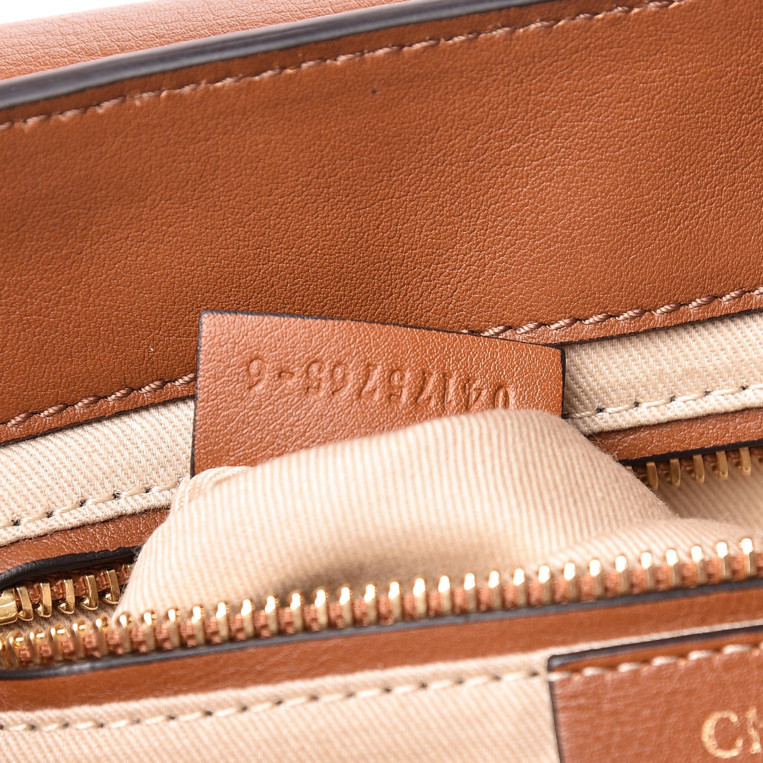 Chloe Suede Calfskin Small Faye Backpack Tan 7 of 10