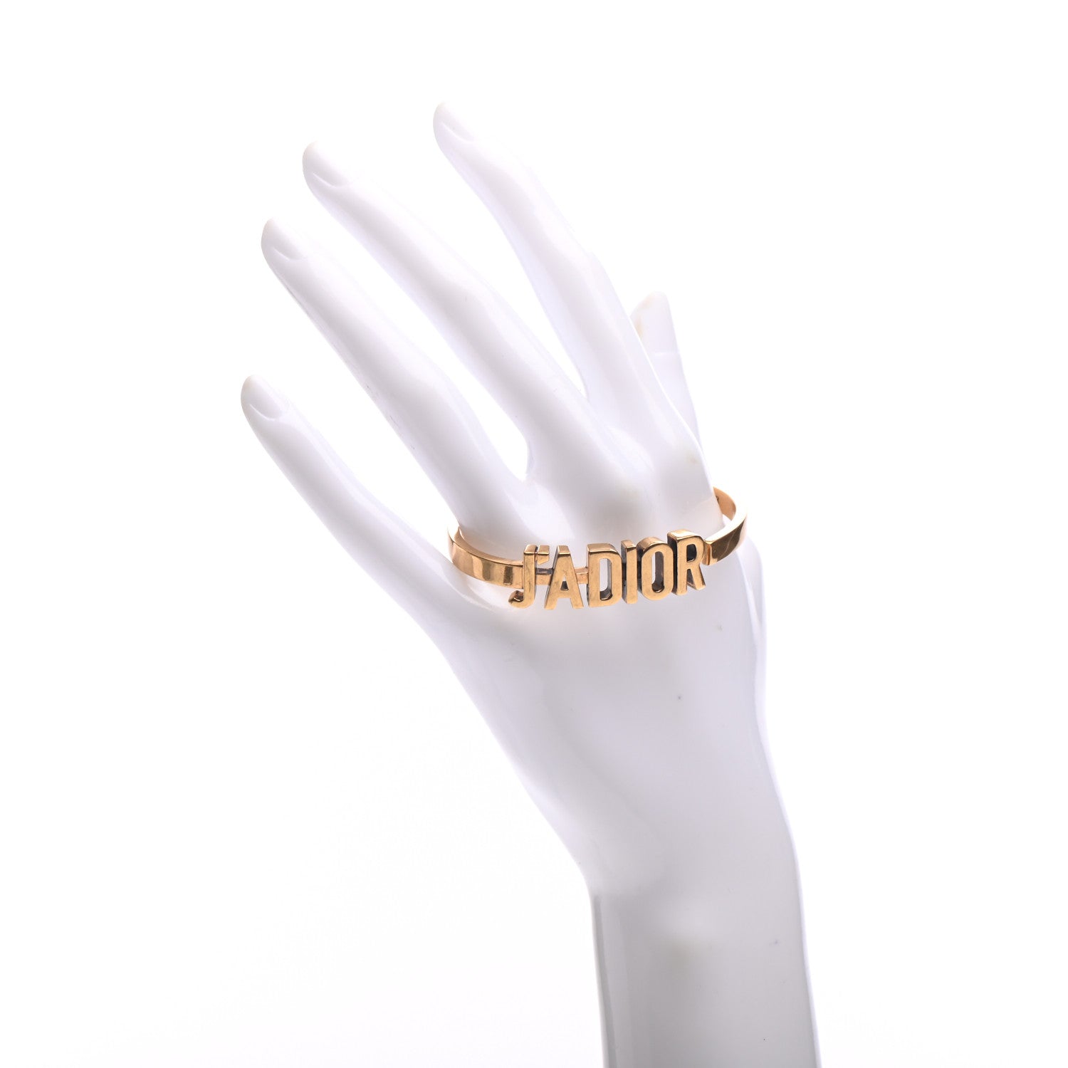 Christian Dior Metal J'Adior Bracelet Cuff Gold 2 of 4