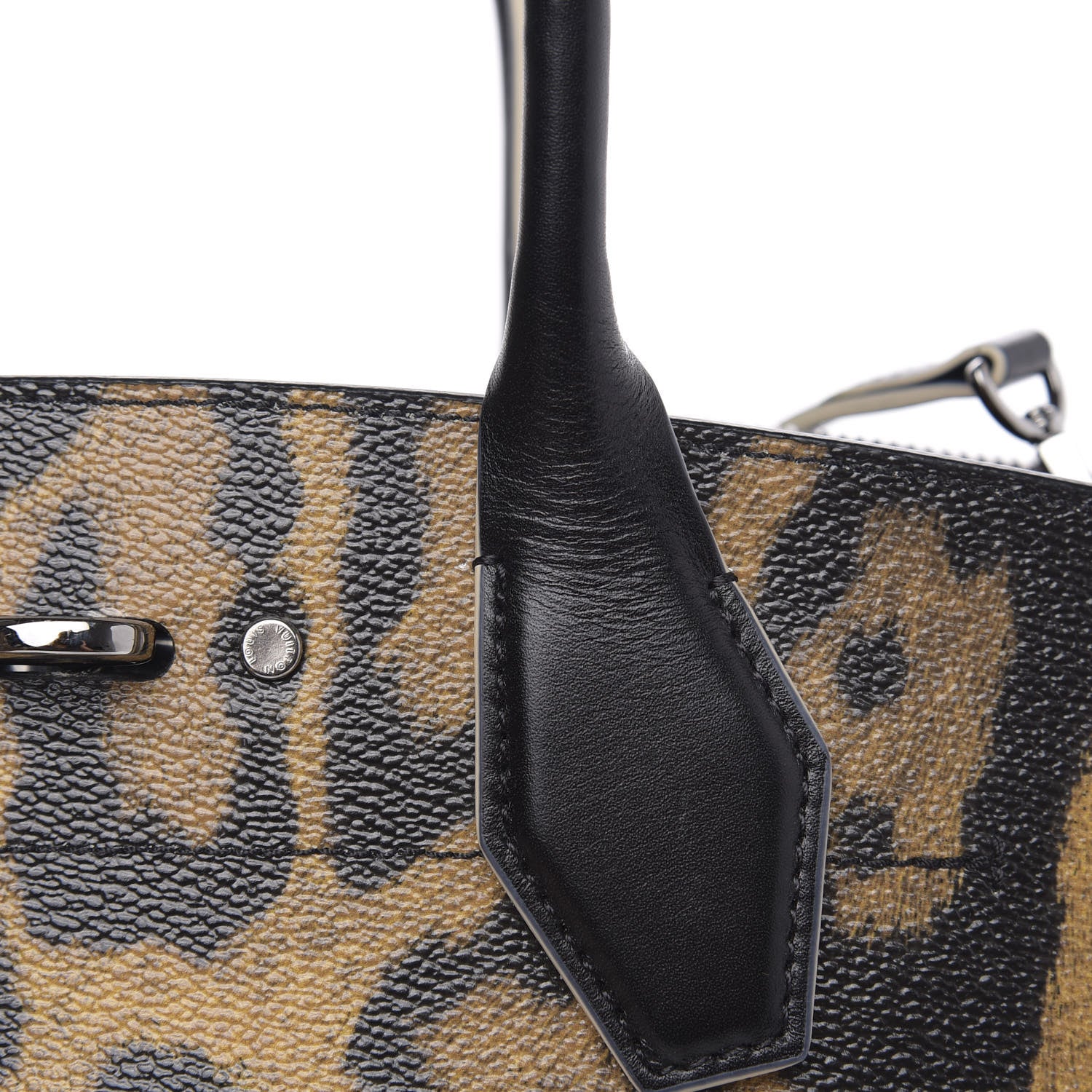 Louis Vuitton Canvas Calfskin Wild Animal Print City Steamer EW Marron 11 of 11