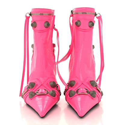 Balenciaga Agneau Arena Cagole 90mm Ankle Boots 35 Fluo Pink 2 of 9