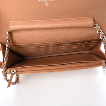 Chanel Caviar Quilted Wallet On Chain WOC Beige 5 of 12
