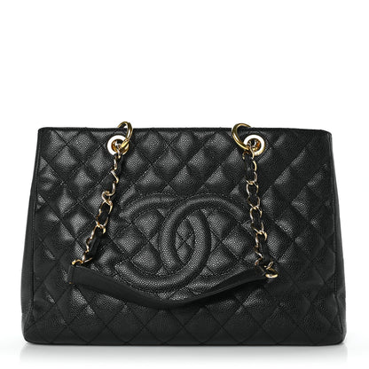 Chanel Caviar Quilted Grand Shopping Tote GST Black 1 of 10