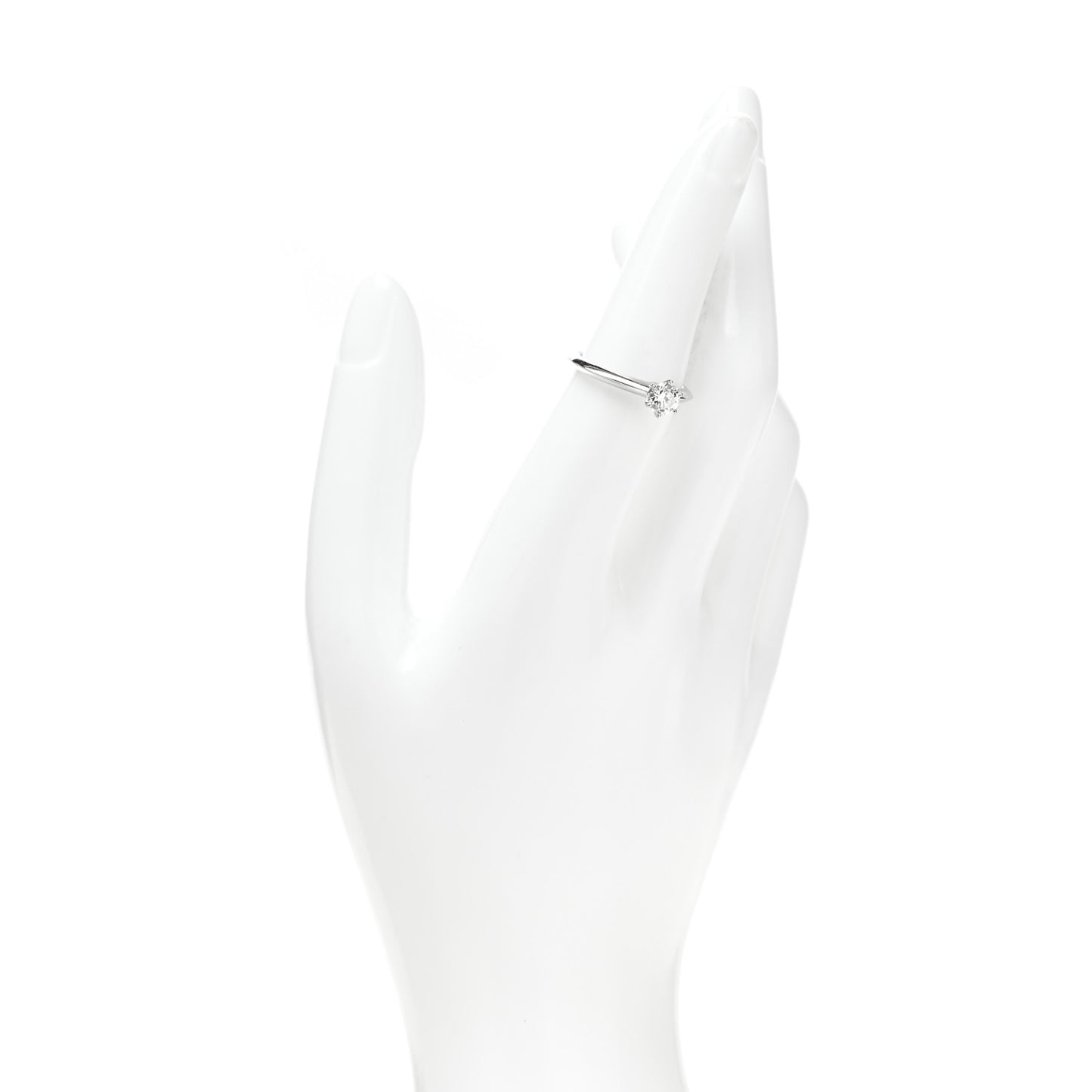 Platinum Diamond .56ct Solitaire Engagement Ring 53 6.5