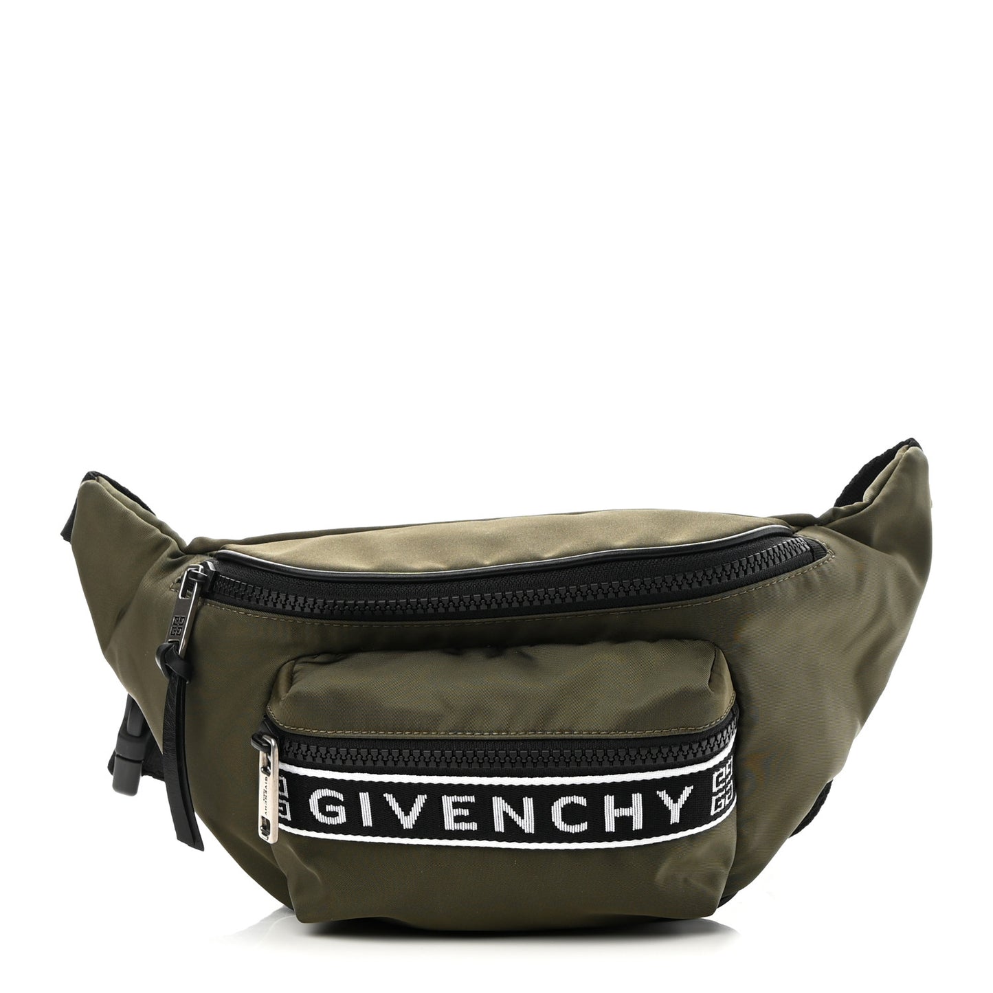 Nylon Logo Belt Bag Khaki