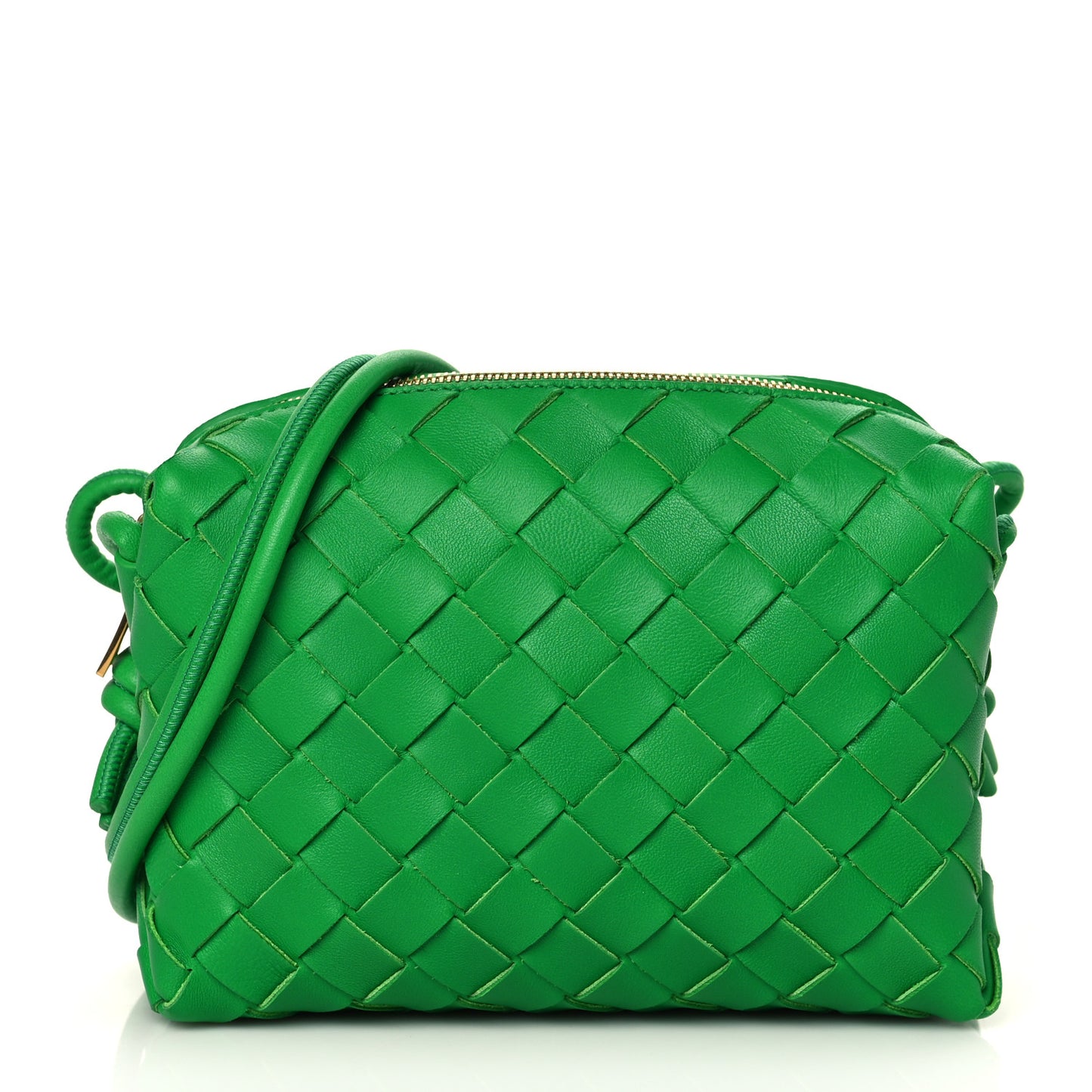 Nappa Intrecciato Mini Loop Camera Bag Parakeet