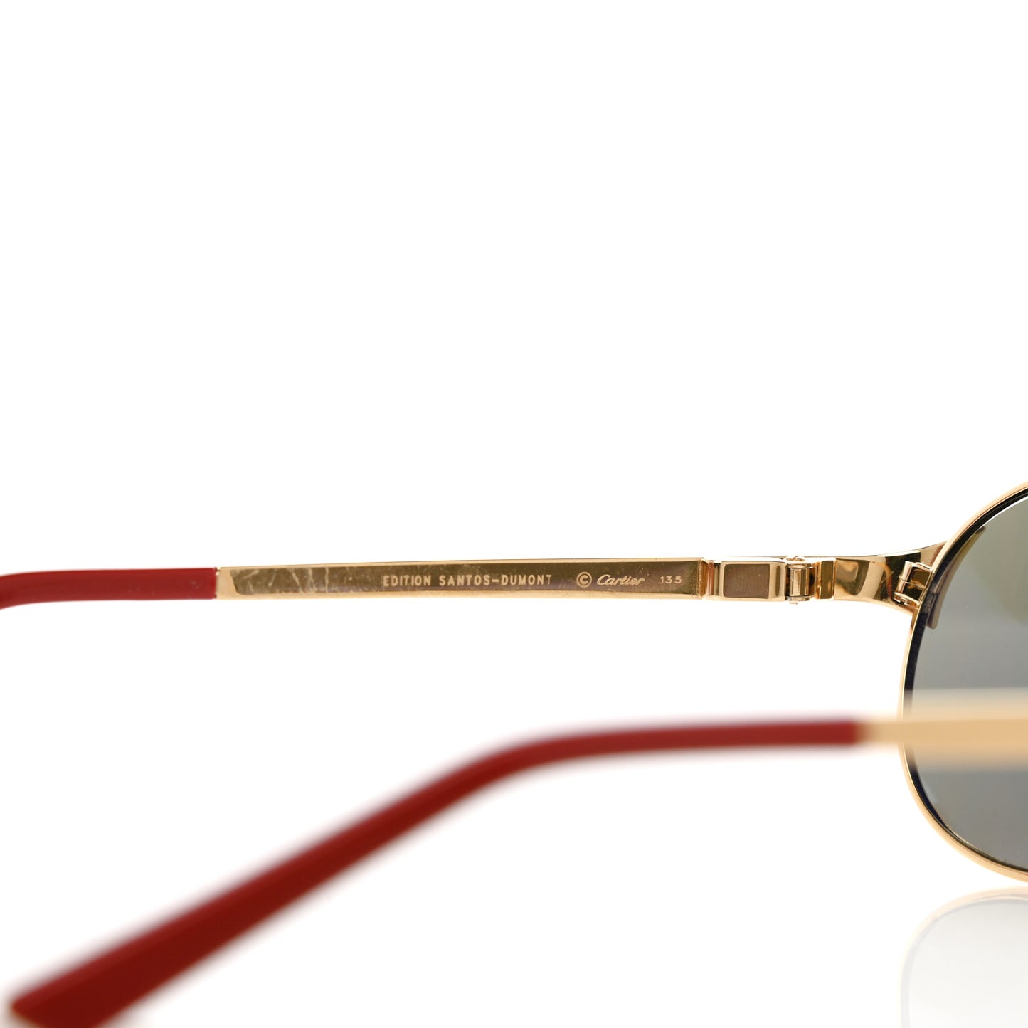 Santos Dumont Aviator Sunglasses Gold