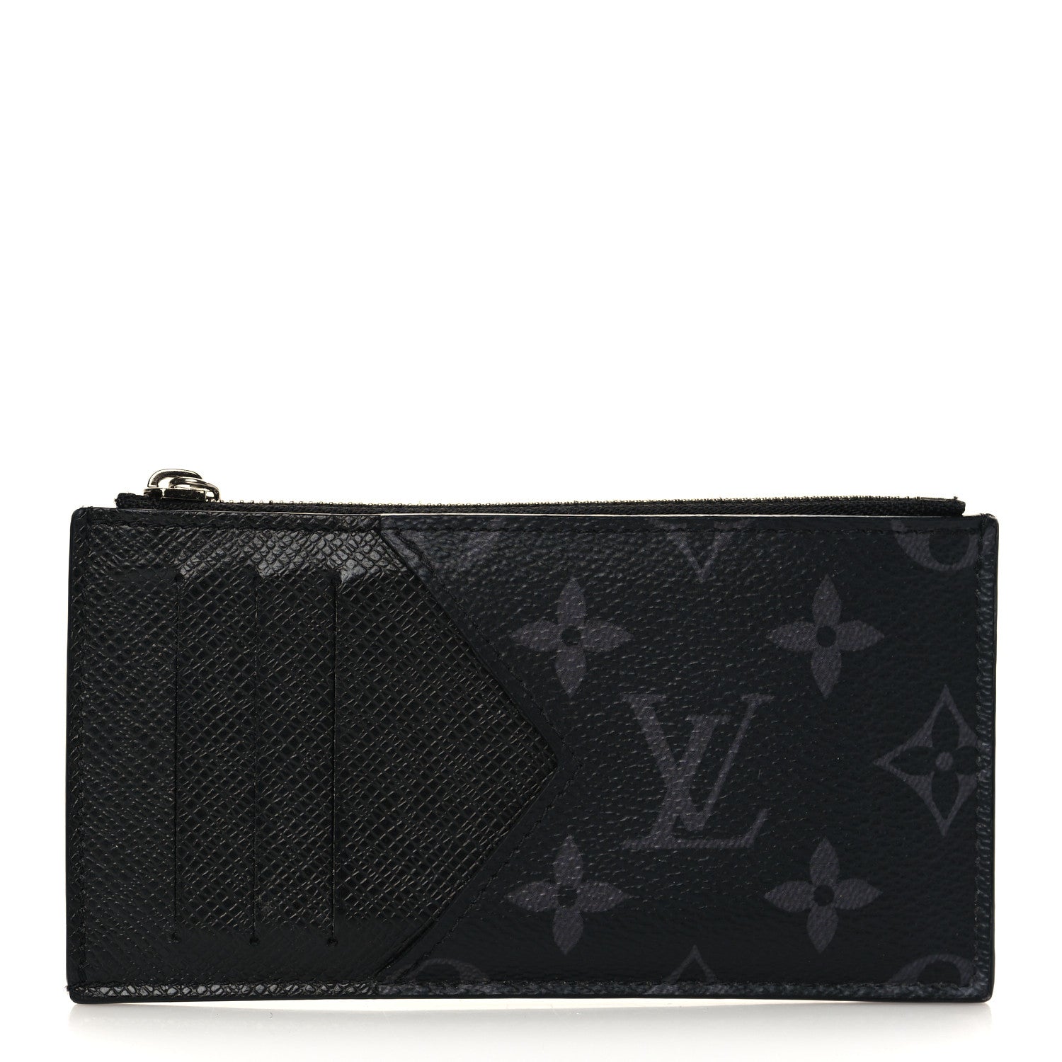Louis Vuitton Taigarama Coin Card Holder Black 1 of 6