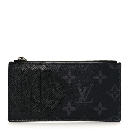 Louis Vuitton Taigarama Coin Card Holder Black 1 of 6